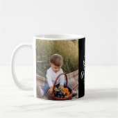 Mug Grand-mère cadeau photo petit-enfant simple typogr (Gauche)