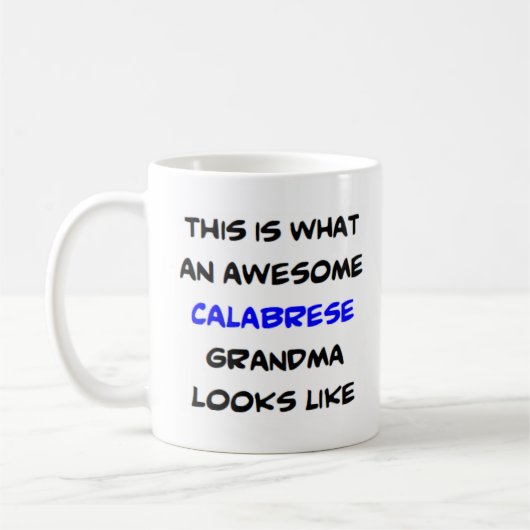 Mug grand-mère calabrese, génial (Gauche)