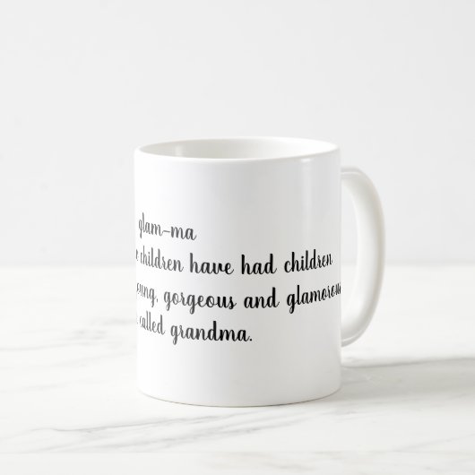 Mug Grand-mère cool (Devant droit)