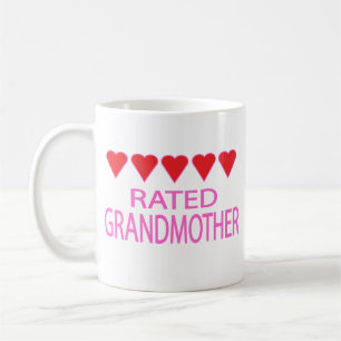 Mug Grand-mère de cinq coeurs