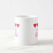 Mug Grand-mère de cinq coeurs (Centre)