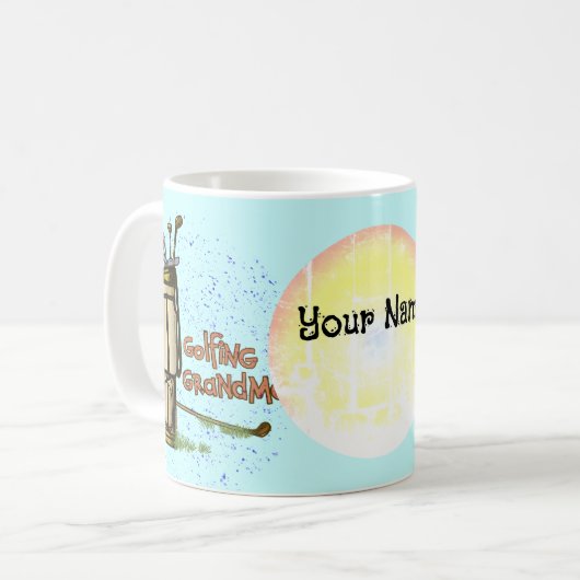 Mug Grand-mère de golf (Devant gauche)