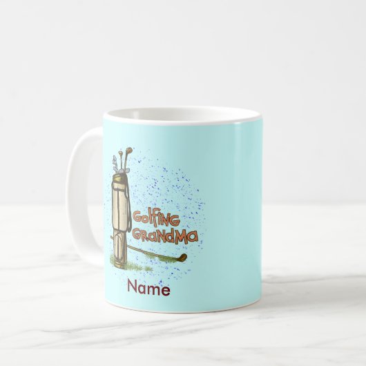 Mug Grand-mère de golf (Devant gauche)