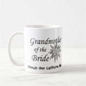 Mug Grand-mère de la mariée drôle (Gauche)