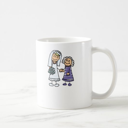 Mug Grand-Mère De La Mariée Le Jour Du Mariage (Droite)