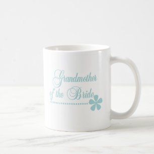 Mug Grand-mère de l'élégance de Teal de jeune mariée