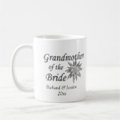 Mug Grand-mère de l'épouse Noms et Date (Gauche)