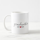 Mug Grand-mère de Red Heart établit l'année du café Mu (Gauche)