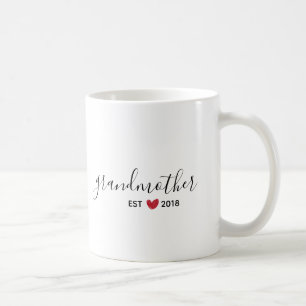 Mug Grand-mère de Red Heart établit l'année du café Mu