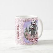 Mug Grand-mère de singe de choq (Devant droit)