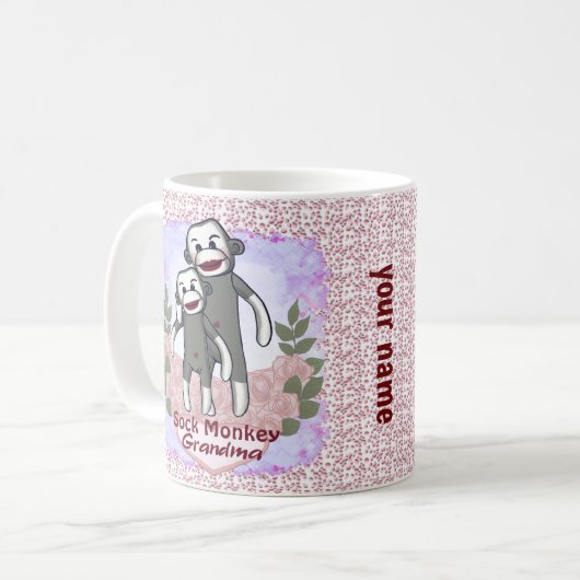 Mug Grand-mère de singe de choq (Devant gauche)