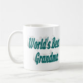 Mug Grand-mère demi-typographie verte (Gauche)