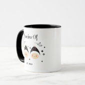 Mug Grand-Mère Des Jumeaux Établie | Noir & Blanc (Devant gauche)
