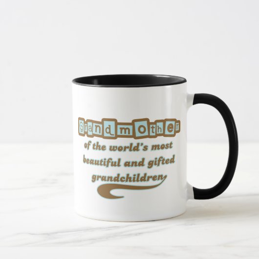 Mug Grand-mère des petits-enfants doués (Droite)