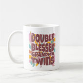 Mug Grand-Mère Double Béni Des Jumeaux 2024 Grand-Pare (Gauche)