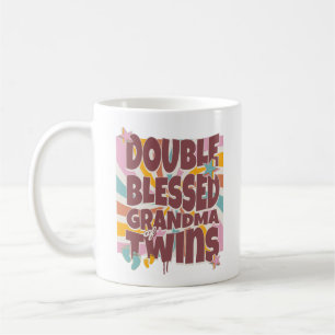 Mug Grand-Mère Double Béni Des Jumeaux 2024 Grand-Pare