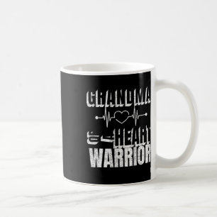 Mug Grand-Mère Du Jour Rouge D'Un Guerrier Du Coeur Di
