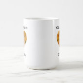 Mug Grand-mère du visage de bébé du coeur (Centre)