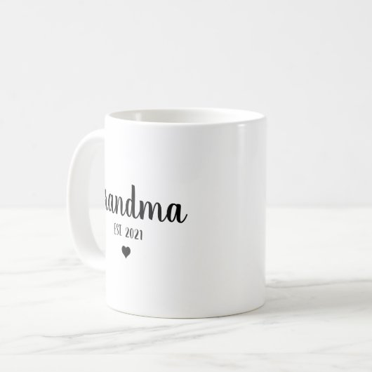 Mug Grand-mère Est Grossesse Faire-part Dévoilement bé (Devant gauche)