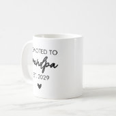 Mug Grand-mère et grand-père, Baby shower cadeau (Devant gauche)
