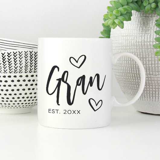 Mug Grand-mère établie pour la première année