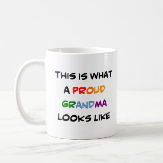 Mug grand-mère, fière (Gauche)