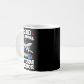 Mug Grand-Mère Fière D'Un Autisme Guerrier Autiste (Devant gauche)