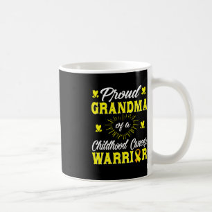 Mug Grand-Mère Fière D'Un Guerrier Du Cancer De L'Enfa