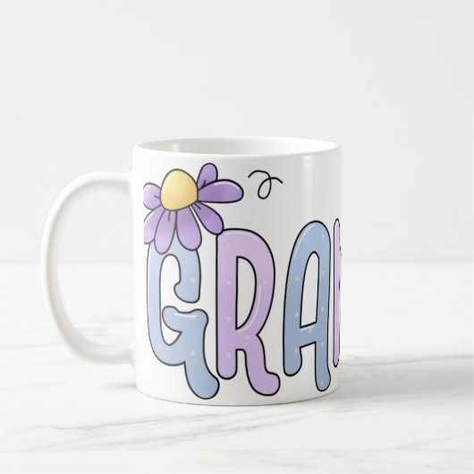 Mug Grand-mère florale (Gauche)