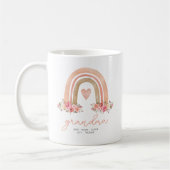 Mug Grand-mère florale arc-en-ciel Boho (Gauche)