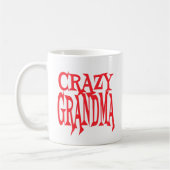 Mug Grand-mère folle en rouge (Gauche)