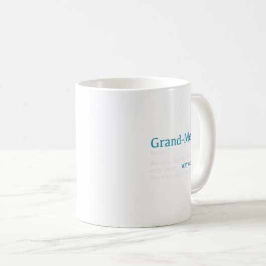 Mug Grand-mere_ Funny Definition Noun - Another Term  (Devant droit)