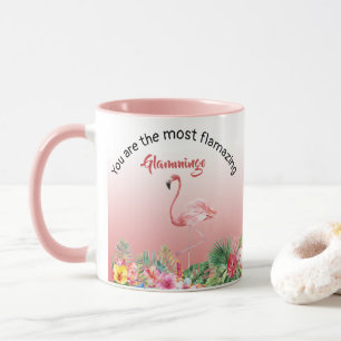Mug Grand-mère Glamingo Flamant rose Nom tropical ros