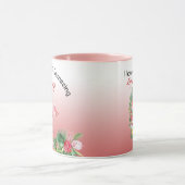Mug Grand-mère Glamingo Flamant rose Nom tropical rose (Centre)