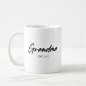 Mug Grand-mère Grand-mère sur mesure Année Est Minimal (Gauche)