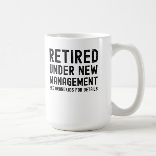 Mug grand-mère grand-père retraite pères jour de mère (Droite)