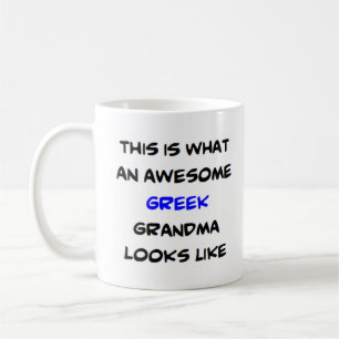 Mug grand-mère grecque, génial