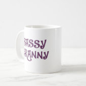 Mug Grand-mère impertinente de mamie (Devant gauche)