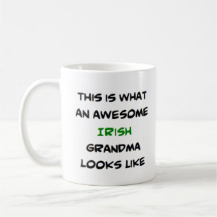 Mug grand-mère irlandaise, géniale