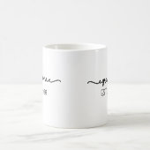 Mug Grand-mère minimale établie nom manuscrit année (Centre)