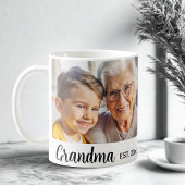 Mug Grand-mère moderne élégante personnalisation colla