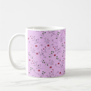 Mug Grand-mère Motif du jardin de fleurs