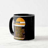 Mug Grand-Mère Ou Grand-Père Du Code De Textes Des Per (Devant gauche)