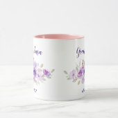 Mug Grand-mère PERSONNALISABLE Date - Première Grand-m (Centre)