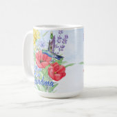 Mug Grand-mère personnalisée des colibris (Devant gauche)