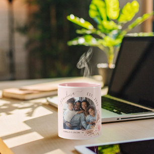 Mug Grand-mère photo pampas herbe rose