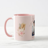 Mug Grand-mère photo pampas herbe rose (Gauche)