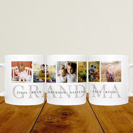 Mug Grand-mère Photo personnalisée Musique