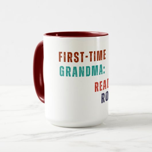 Mug - Grand-mère pour la première fois : Prêt pour (Devant gauche)