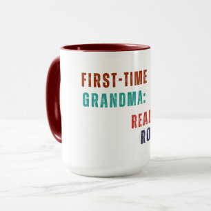 Mug - Grand-mère pour la première fois : Prêt pour